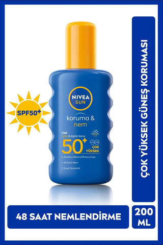 Nivea Sun Protection Spray SPF 50+ - Moisturizing | 200 Ml
