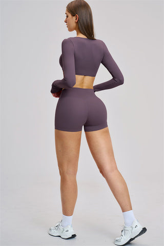 The Zestful Long Sleeve Crop Top