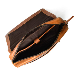 Wilson Tan Leather Crossbody Bag - Glamourous Grace