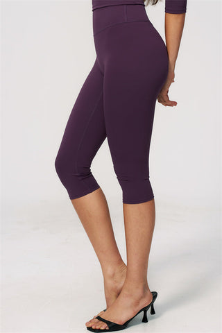 The Natalia Half-Sleeve Top Capri Leggings 2-Piece Set