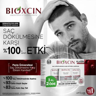 Bioxcin Anti Hair Loss Shampoo for Dry/Normal Hair - 10.14 fl oz, Herbal, pH Balanced, Clinically Tested - Glamourous Grace
