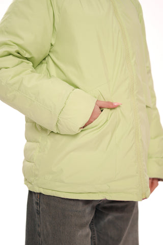 Reversible Demi-Season Jacket in Iris/Lemongrass