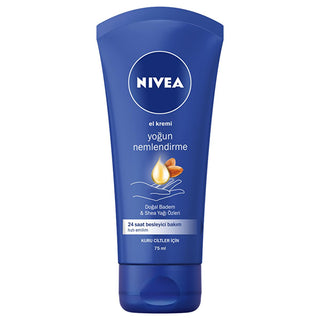NIVEA Moisturizing Hand Cream with Natural Almond Oil and Shea Butter - Long-lasting Hydration for Dry Hands - Glamourous Grace