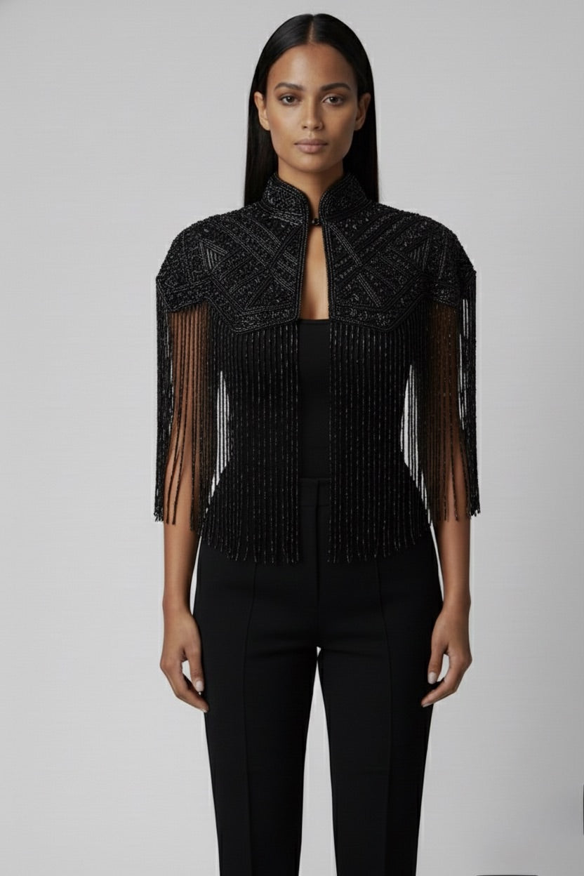 Noir Line Cape - Glamourous Grace