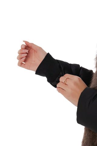 Genuine Polar Fox Fur Down Fill Parka