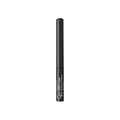 Golden Rose Vinyl Liner: Glossy Black Waterproof Eyeliner - Long Lasting, Smudge-Proof, Intense Color for a Dramatic Eye Look - Glamourous Grace