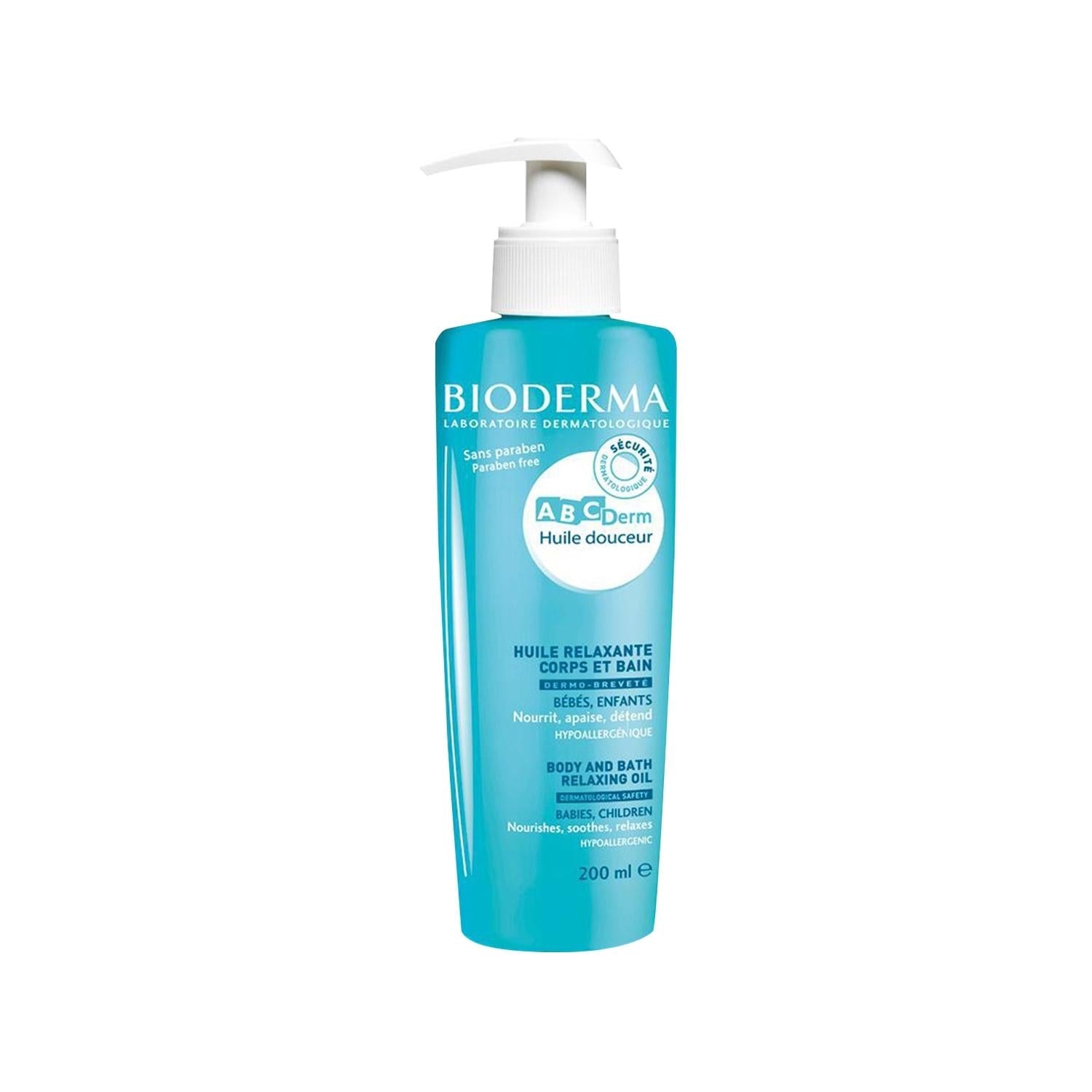 Bioderma ABCDerm Relaxing Massage Oil 200ml - Soothing Skincare for Sensitive Skin - Glamourous Grace