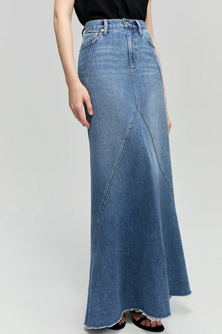 Ocean Wave Denim Skirt HJ821 - Glamourous Grace