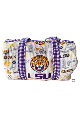SC - ETA 8/24-9/7 LSU Duffel Bag© - Glamourous Grace