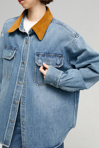California Sunset Denim Shirt HJ902 - Glamourous Grace