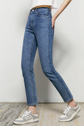 Two Shots High Rise Straight Crop Jeans HJ013 - Glamourous Grace
