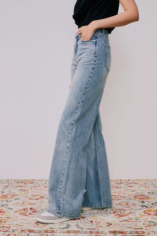 Angeles High Rise Baggy Jeans HJ103 - Glamourous Grace