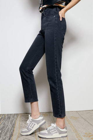 Chelsea High Rise Straight Crop Jeans HJ005 [FINAL SALE] - Glamourous Grace