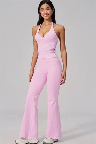 The Align V-Halter Top Flared Leggings 2-Piece Set