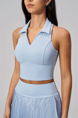 The Ziv Polo Crop Top Tennis Dress 2-Piece Set