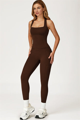The Glacier Crop Tank Leggings 2-Piece Set