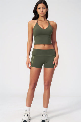 The Evoke Crop Top Shorts 2-Piece Set