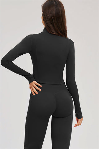 The Sizzle Zip Jacket Flared Leggings 2-Piece Set