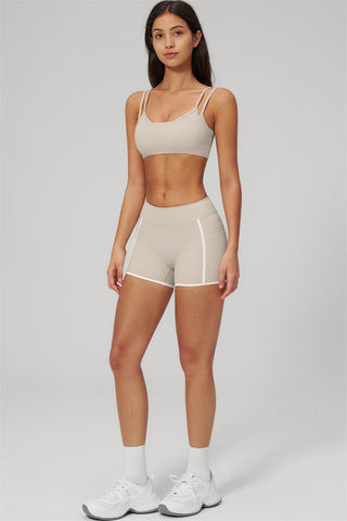 The Clarity Dual Strap Sports Bra Shorts 2-Piece Set