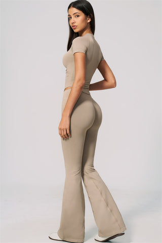 The Velvetine T-shirt Flared Leggings 2-Piece Set