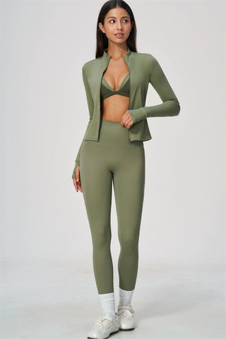 The Seraphine Jacket Sports Bra Leggings 3-Piece Set