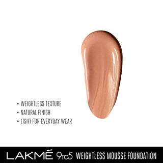 Lakme 9 To 5 Weightless Mousse Foundation - Rose Honey