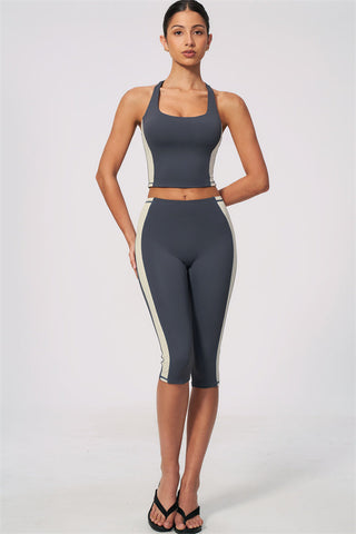 The Sandstone Tank Top Capri Leggings 2-Piece Set