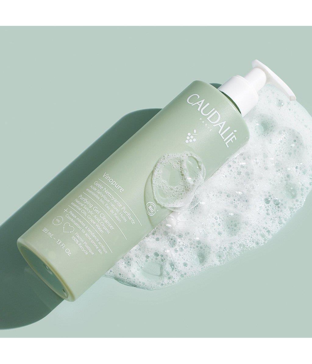Caudalie Vinopure Purifying Cleansing Gel - Natural Acne Treatment & Antioxidant Skincare - Glamourous Grace