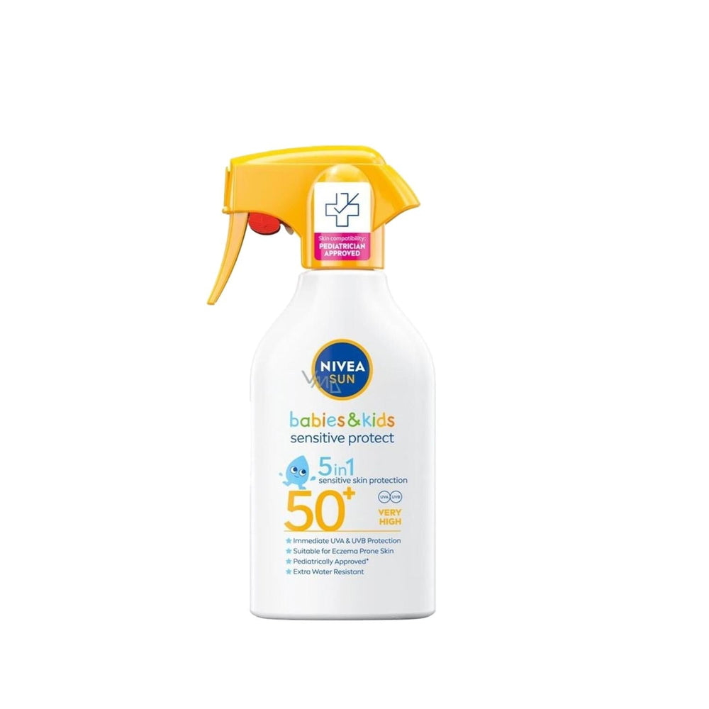 Nivea Kids Sunscreen Spray SPF50+ - Gentle, Sensitive Skin Protection for Babies & Children
