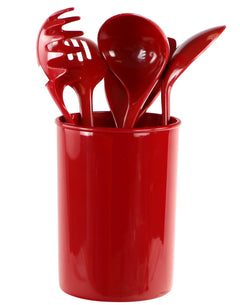 6pc Utensil Set, Red
