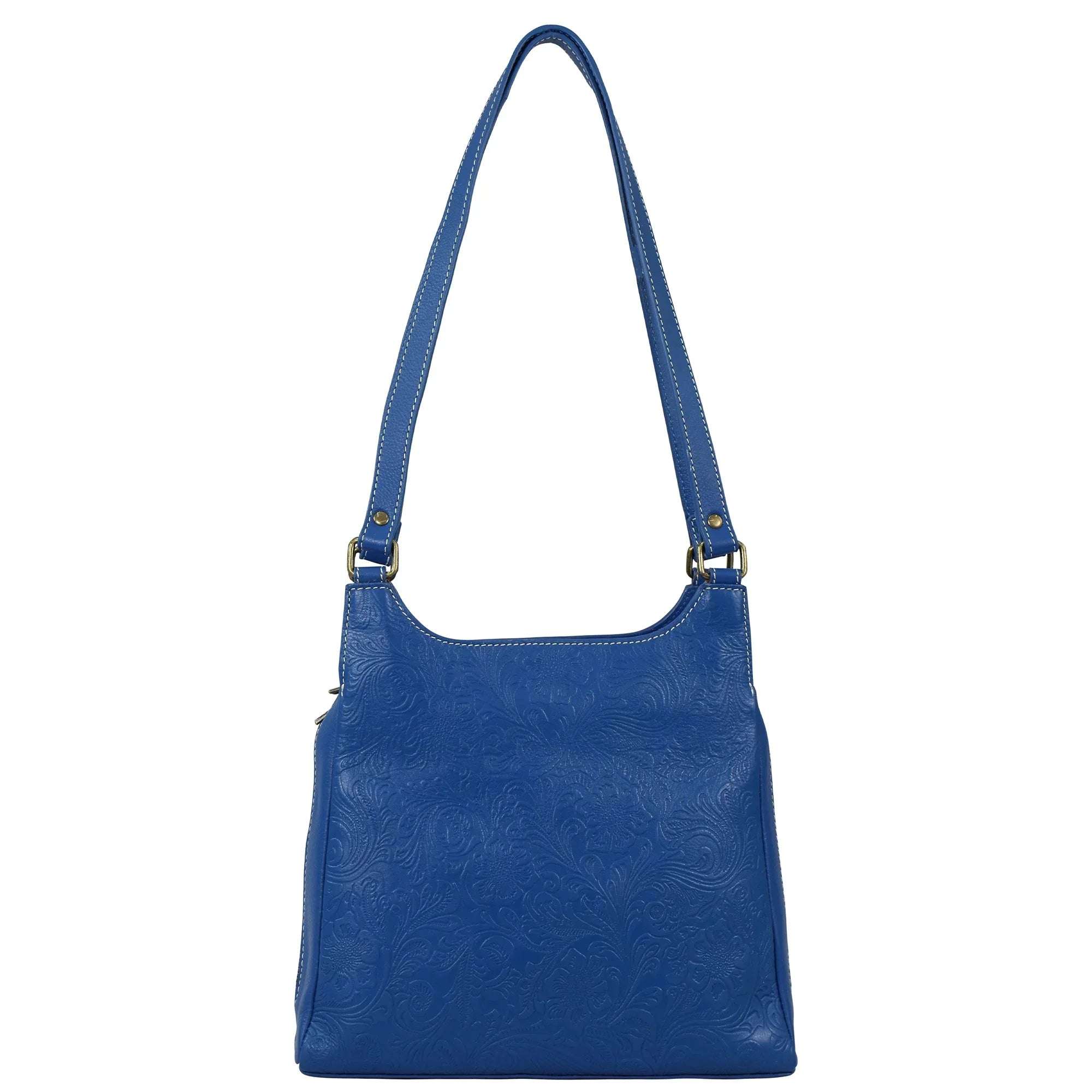 Heritage Leather Triple Compartment Satchel - 7001