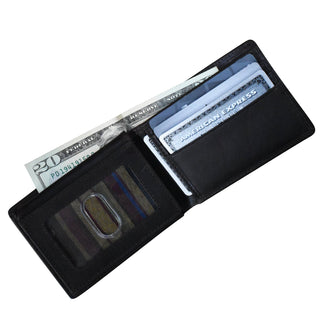 Men's Wallet Compact Bifold with Left Flip