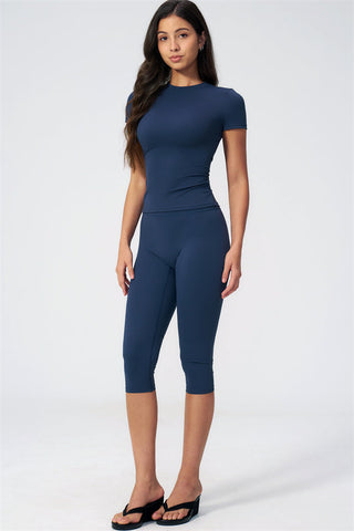 The Twirl T-shirt Capri Leggings 2-Piece Set