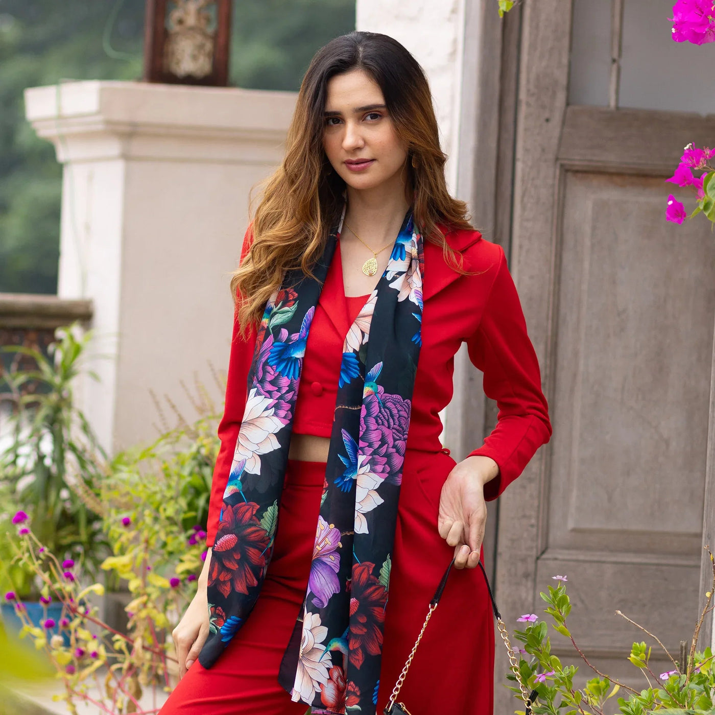 Printed Chiffon Scarf - 3300 - Glamourous Grace
