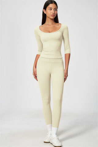 The RiseFit Half-Sleeve T-Shirt Leggings 2-Piece Set