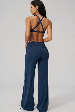 The Daring Sports Bra Straight Leg Pants 2-Piece Set