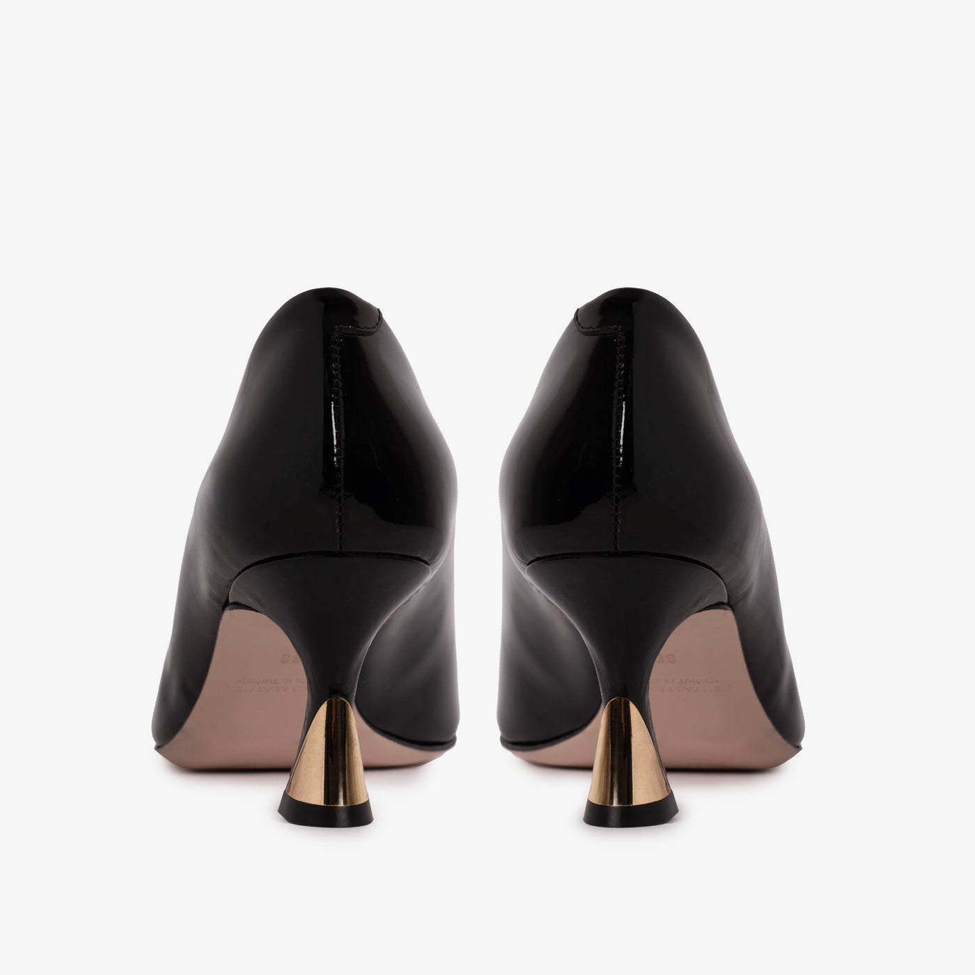 The Brunello Black Patent Leather Pump Women Shoe - Glamourous Grace