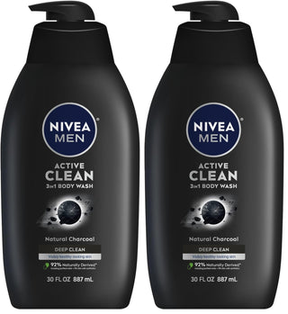 NIVEA Men Deep Dimension Shaving Gel 200ml - With Active Charcoal - Glamourous Grace