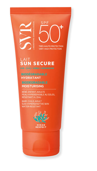 SVR Sun Secure Lait SPF50+ Waterproof Sunscreen Lotion for Sensitive Skin - Non-Comedogenic & Antioxidant-Rich - Glamourous Grace