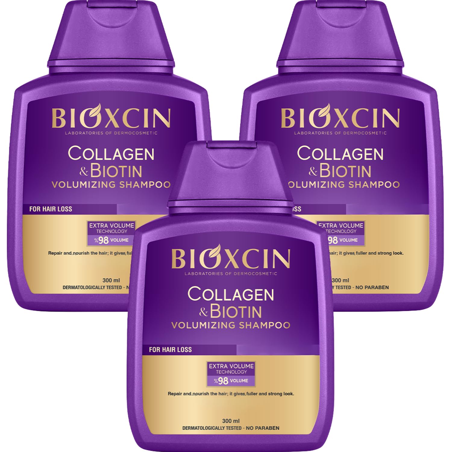 Bioxcin Biotin Supplement and Shampoo Set for Hair Loss Treatment and Hair Health Support - Glamourous Grace