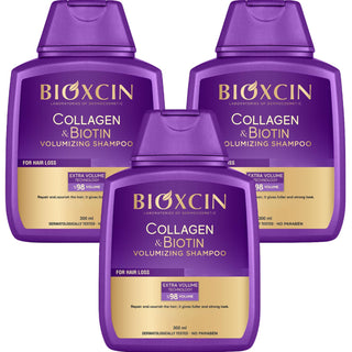 Bioxcin Biotin Supplement and Shampoo Set for Hair Loss Treatment and Hair Health Support - Glamourous Grace