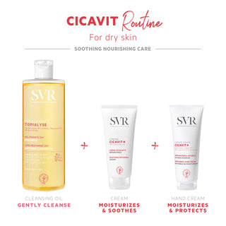 SVR Cicavit+ Creme 100ml - Soothing Moisturizing Cream for Irritated Skin, Non-Greasy, Suitable for Babies, Children, and Adults - Glamourous Grace