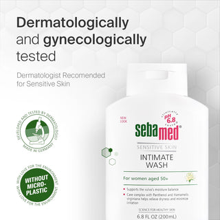 Sebamed Intimate Wash Gel pH 6.8 - Gentle Hygiene for Women Over 50, Natural Intimate Care - Glamourous Grace
