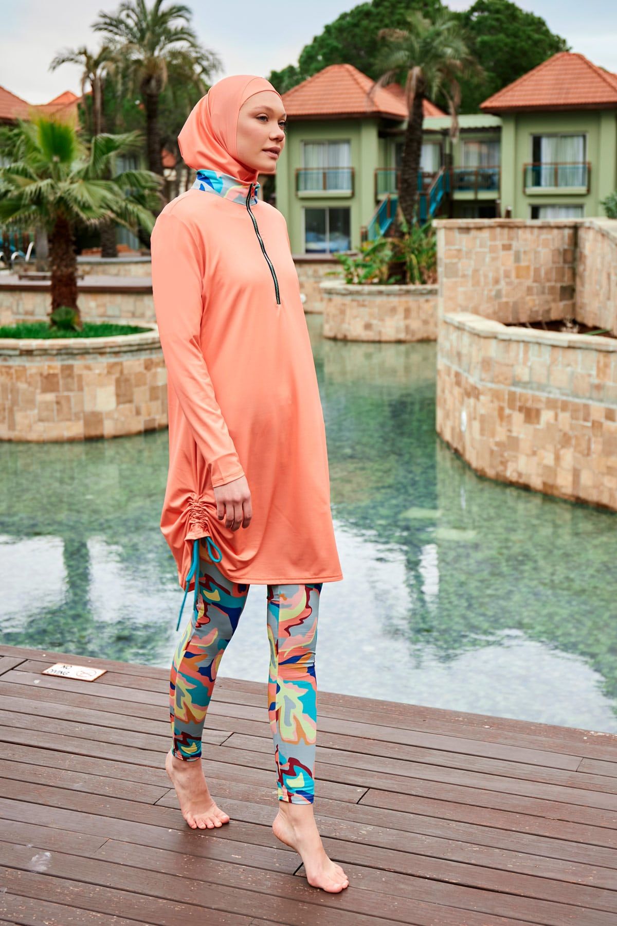 Lycra Burkini Modest Swimwear M2470 - Glamourous Grace