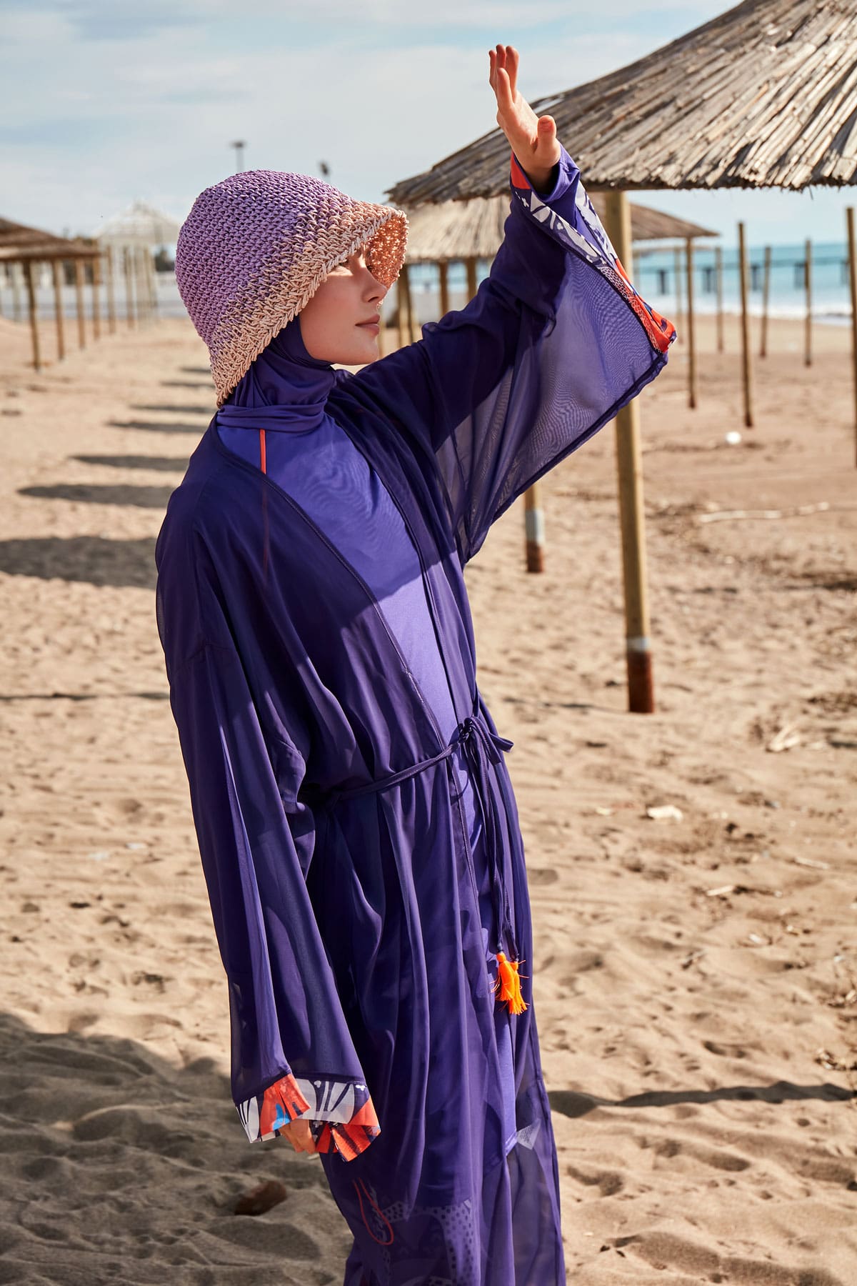 Colourful Pareo Kimono-P2420 - Glamourous Grace