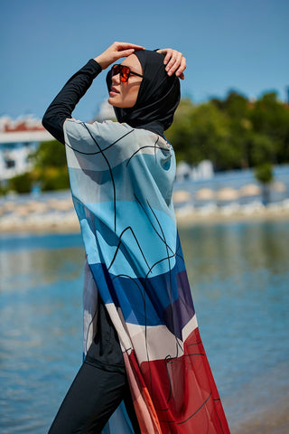 Colourful Pareo Kimono P2340 - Glamourous Grace