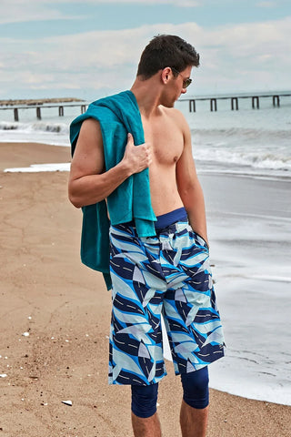 Petrol Green Beach Towel PH23-13402 - Glamourous Grace