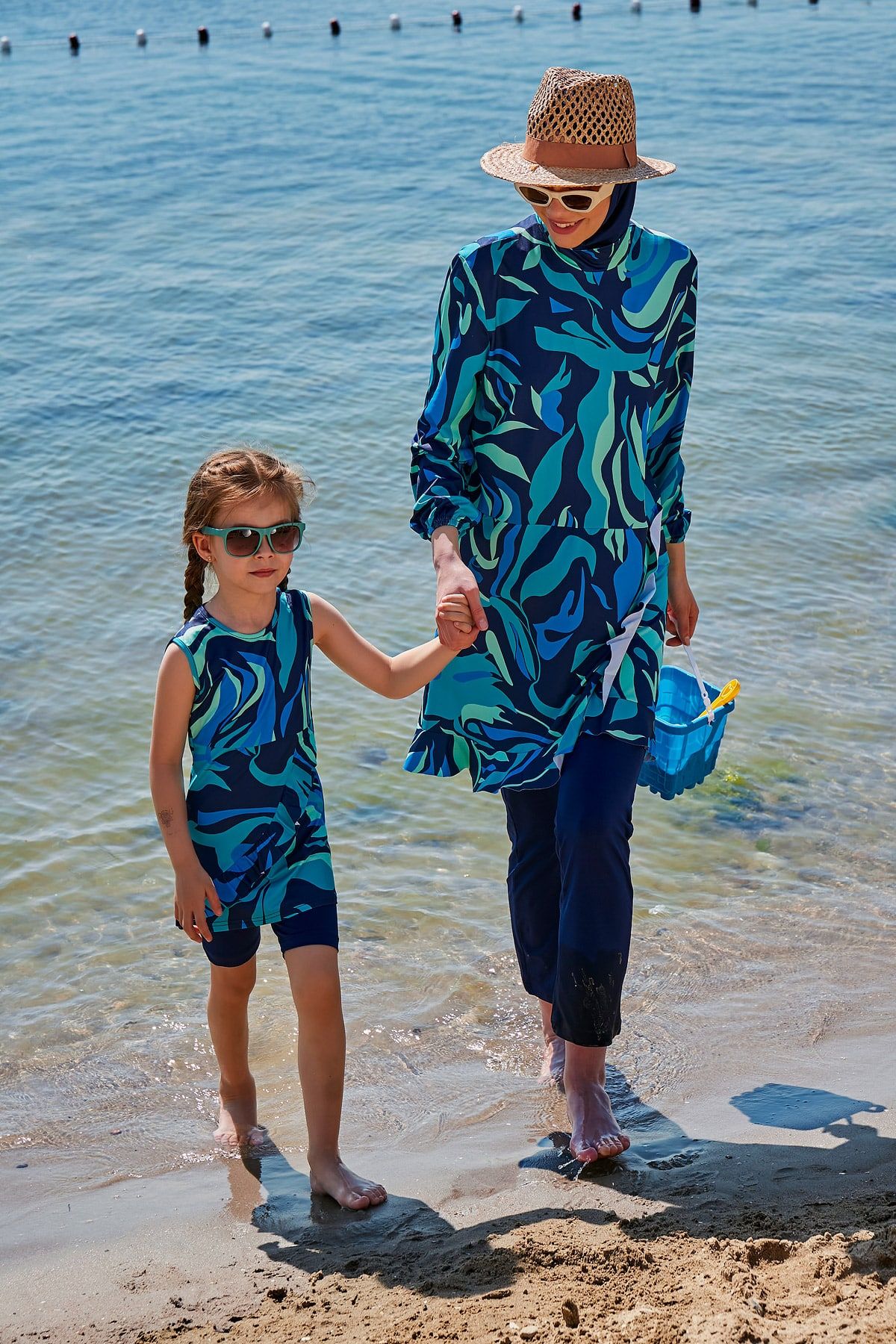 Lycra Navy Burkini Modest Swimwear M2334 - Glamourous Grace