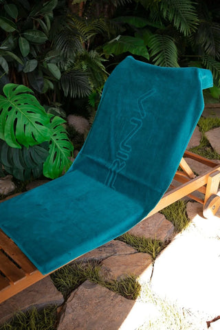 Petrol Green Beach Towel PH23-13402 - Glamourous Grace