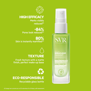 SVR Sebiaclear Serum 30ml - Non-Comedogenic Skincare for Oily Skin, Hypoallergenic Serum with Gluconolactone & Salicylic Acid - Glamourous Grace